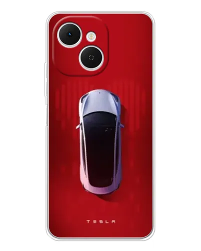 Чохол для TECNO Spark 40C з картинкою «Tesla Top View»