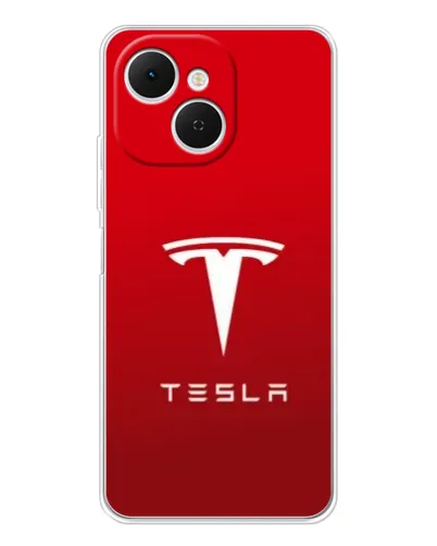 Чохол для TECNO Spark 40C з картинкою «Tesla Red Classic»