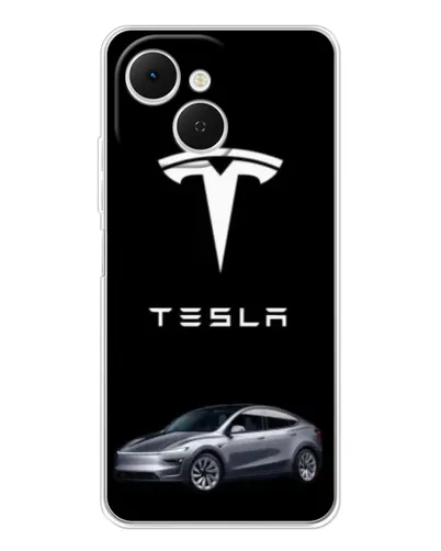 Чохол для TECNO Spark 40C з картинкою «Tesla Model Y»