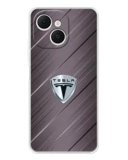 Чохол для TECNO Spark 40C з картинкою «Металева текстура Tesla»