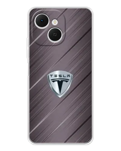 Чохол для TECNO Spark 40C з картинкою «Металева текстура Tesla»