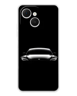 Чохол для TECNO Spark 40C з картинкою «Фари Tesla Night»