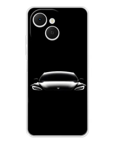 Чохол для TECNO Spark 40C з картинкою «Фари Tesla Night»