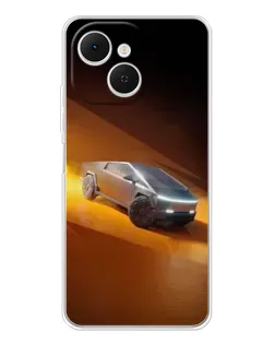 Чохол для TECNO Spark 40C з картинкою «Cybertruck у пустелі»
