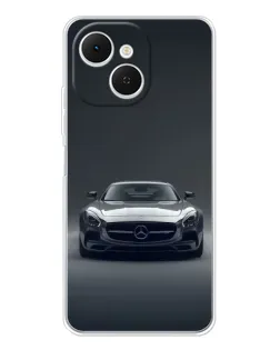 Чехол для TECNO Spark 40C с картинкой «Mercedes на черном»