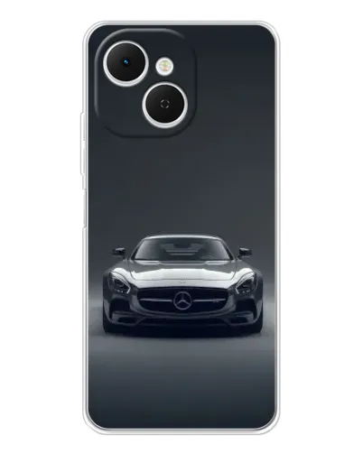 Чехол для TECNO Spark 40C с картинкой «Mercedes на черном»