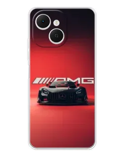 Чехол для TECNO Spark 40C с картинкой «Mercedes AMG — красная линия»