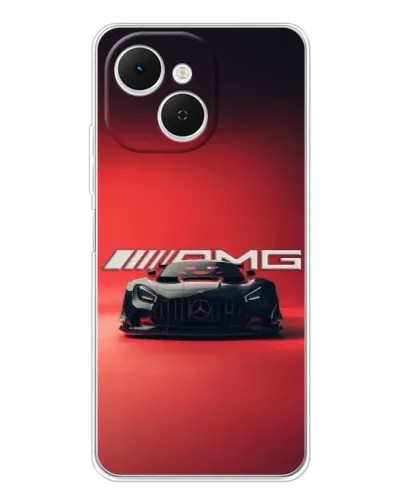 Чехол для TECNO Spark 40C с картинкой «Mercedes AMG — красная линия»