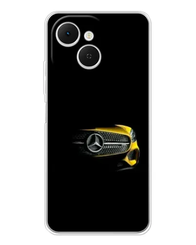 Чехол для TECNO Spark 40C с картинкой «Mercedes — ретро стиль»