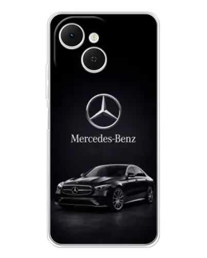 Чехол для TECNO Spark 40C с картинкой «Mercedes — решетка радиатора»