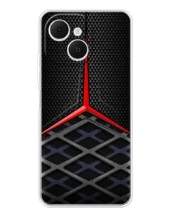 Чехол для TECNO Spark 40C с картинкой «Mercedes Carbon Grid»