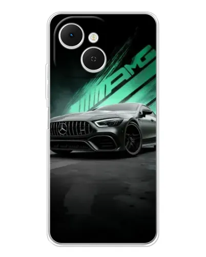 Чехол для TECNO Spark 40C с картинкой «Темный Mercedes AMG»