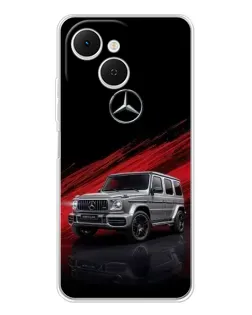 Чехол для TECNO Spark 40C с картинкой «Mercedes G-Class красный»