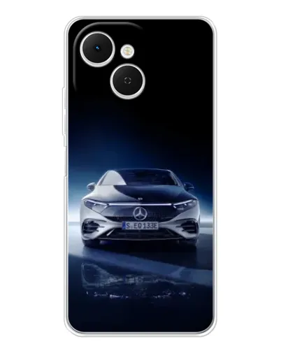 Чехол для TECNO Spark 40C с картинкой «Ночной Mercedes EQ»