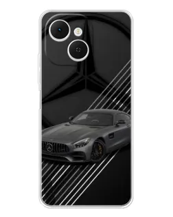 Чехол для TECNO Spark 40C с картинкой «Mercedes AMG — графика»