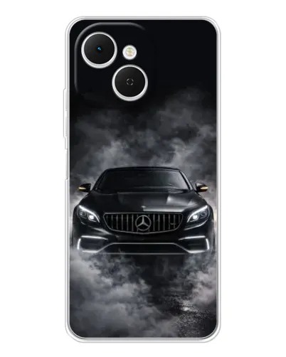 Чехол для TECNO Spark 40C с картинкой «Mercedes в дыму»