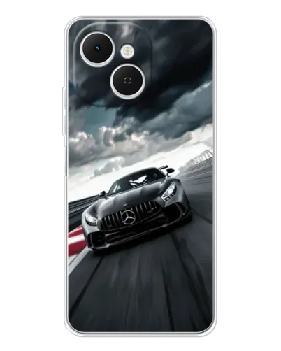 Чехол для TECNO Spark 40C с картинкой «Гоночный Mercedes AMG»