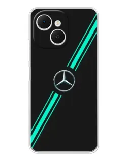 Чехол для TECNO Spark 40C с картинкой «Спортивные линии Mercedes» Чехол для TECNO Spark 40C с картинкой «Спортивные линии Mercedes»