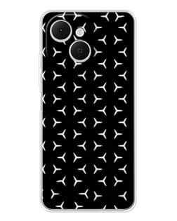 Чехол для TECNO Spark 40C с картинкой «Mercedes паттерн звезд» Чехол для TECNO Spark 40C с картинкой «Mercedes паттерн звезд»