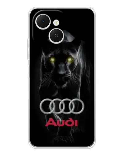 Чехол для TECNO Spark 40C с картинкой «Пантера и Audi» Чехол для TECNO Spark 40C с картинкой «Пантера и Audi»