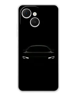 Чехол для TECNO Spark 40C с картинкой «Взгляд Audi в темноте»