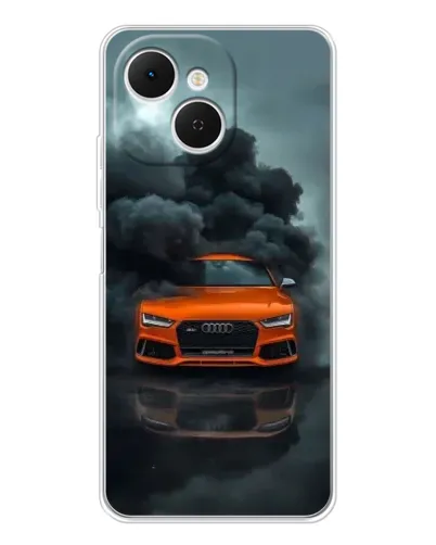 Чехол для TECNO Spark 40C с картинкой «Audi в облаках дыма» Чехол для TECNO Spark 40C с картинкой «Audi в облаках дыма»