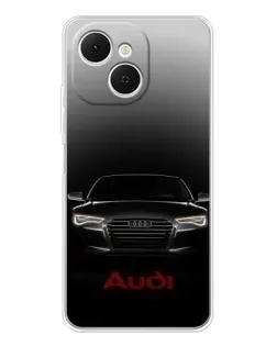 Чехол для TECNO Spark 40C с картинкой «Audi — градиентный контур»