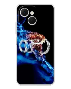 Чехол для TECNO Spark 40C с картинкой «Энергия лого Audi»