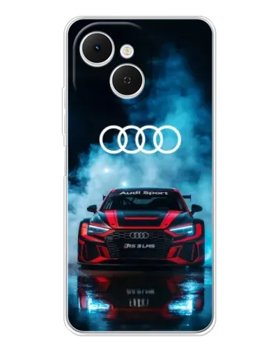 Чехол для TECNO Spark 40C с картинкой «Audi Sport — неон» Чехол для TECNO Spark 40C с картинкой «Audi Sport — неон»