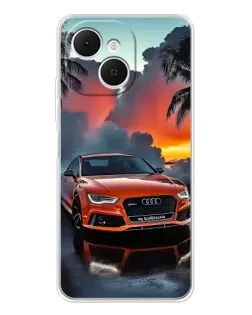 Чехол для TECNO Spark 40C с картинкой «Audi — закат»