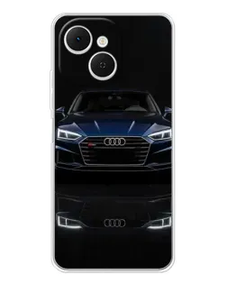 Чехол для TECNO Spark 40C с картинкой «Audi — ночное отражение»