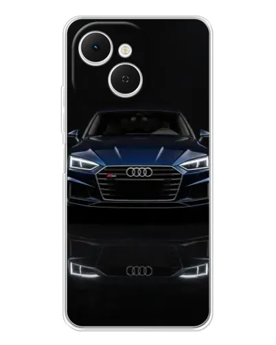 Чехол для TECNO Spark 40C с картинкой «Audi — ночное отражение» Чехол для TECNO Spark 40C с картинкой «Audi — ночное отражение»