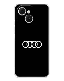 Чехол для TECNO Spark 40C с картинкой «Audi White Logo»