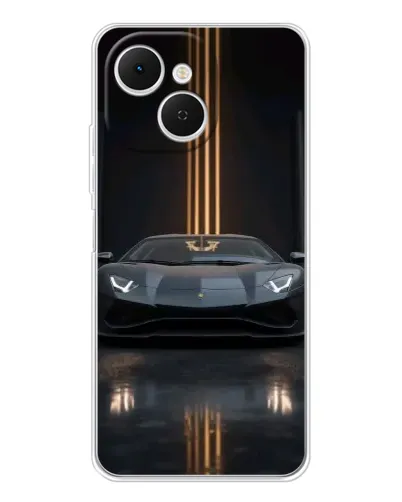 Чехол для TECNO Spark 40C с картинкой «Lamborghini золотые линии» Чехол для TECNO Spark 40C с картинкой «Lamborghini золотые линии»