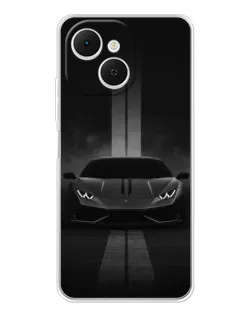 Чехол для TECNO Spark 40C с картинкой «Lamborghini симметрия дорог»
