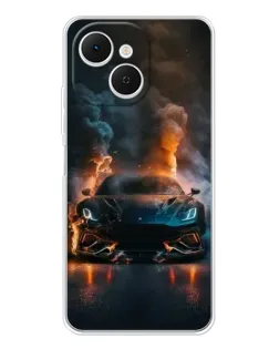 Чехол для TECNO Spark 40C с картинкой «Lamborghini дымная эстетика»