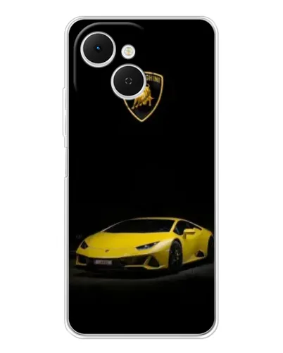 Чехол для TECNO Spark 40C с картинкой «Lamborghini желтый акцент» Чехол для TECNO Spark 40C с картинкой «Lamborghini желтый акцент»