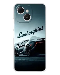 Чехол для TECNO Spark 40C с картинкой «Классическая надпись Lamborghini»