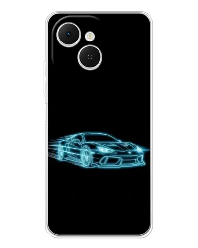 Чехол для TECNO Spark 40C с картинкой «Неоновый контур Lamborghini» Чехол для TECNO Spark 40C с картинкой «Неоновый контур Lamborghini»