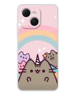 Чохол для TECNO Spark 40C з картинкою «Єдиноріг Pusheen» Чохол для TECNO Spark 40C з картинкою «Єдиноріг Pusheen»