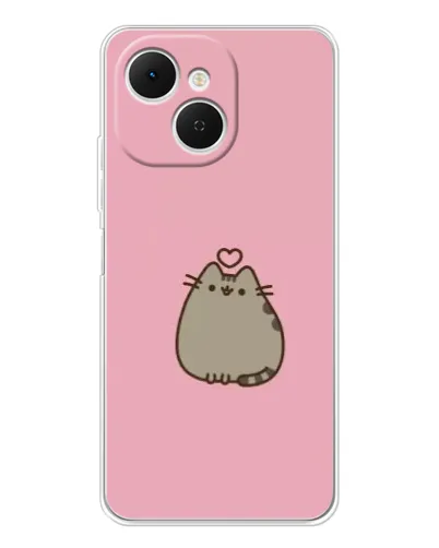 Чехол для TECNO Spark 40C с картинкой «Pusheen сердце» Чехол для TECNO Spark 40C с картинкой «Pusheen сердце»