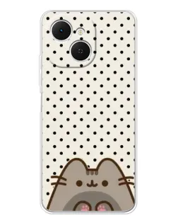 Чехол для TECNO Spark 40C с картинкой «Пушин в горошек»