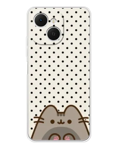 Чехол для TECNO Spark 40C с картинкой «Пушин в горошек» Чехол для TECNO Spark 40C с картинкой «Пушин в горошек»