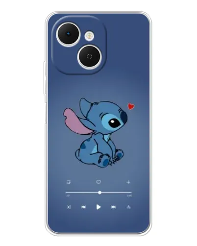 Чехол для TECNO Spark 40C с картинкой «Музыкальный Stitch»
