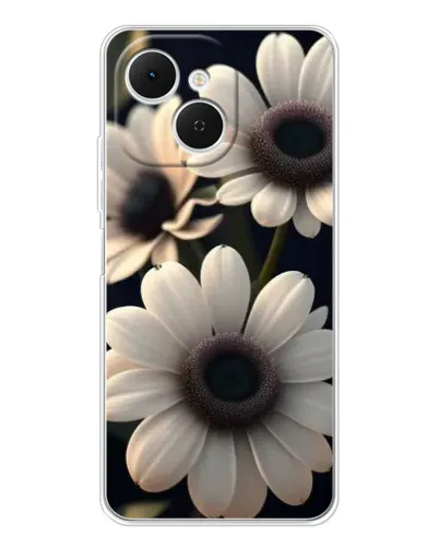 Чехол для TECNO Spark 40C с картинкой «Белые маргаритки макро» Чехол для TECNO Spark 40C с картинкой «Белые маргаритки макро»