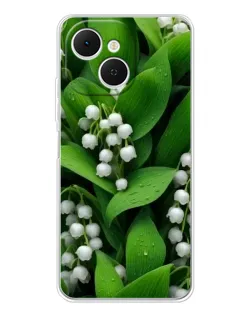 Чехол для TECNO Spark 40C с картинкой «Ландыши в зелени»