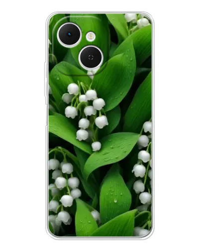 Чехол для TECNO Spark 40C с картинкой «Ландыши в зелени» Чехол для TECNO Spark 40C с картинкой «Ландыши в зелени»