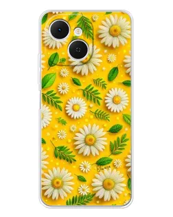 Чехол для TECNO Spark 40C с картинкой «Ромашковое солнце»