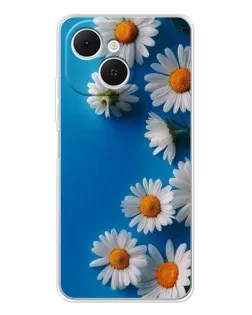 Чехол для TECNO Spark 40C с картинкой «Белоснежные маргаритки»