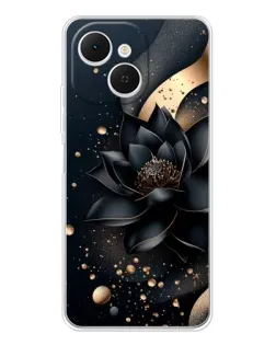 Чехол для TECNO Spark 40C с картинкой «Черный лотос»